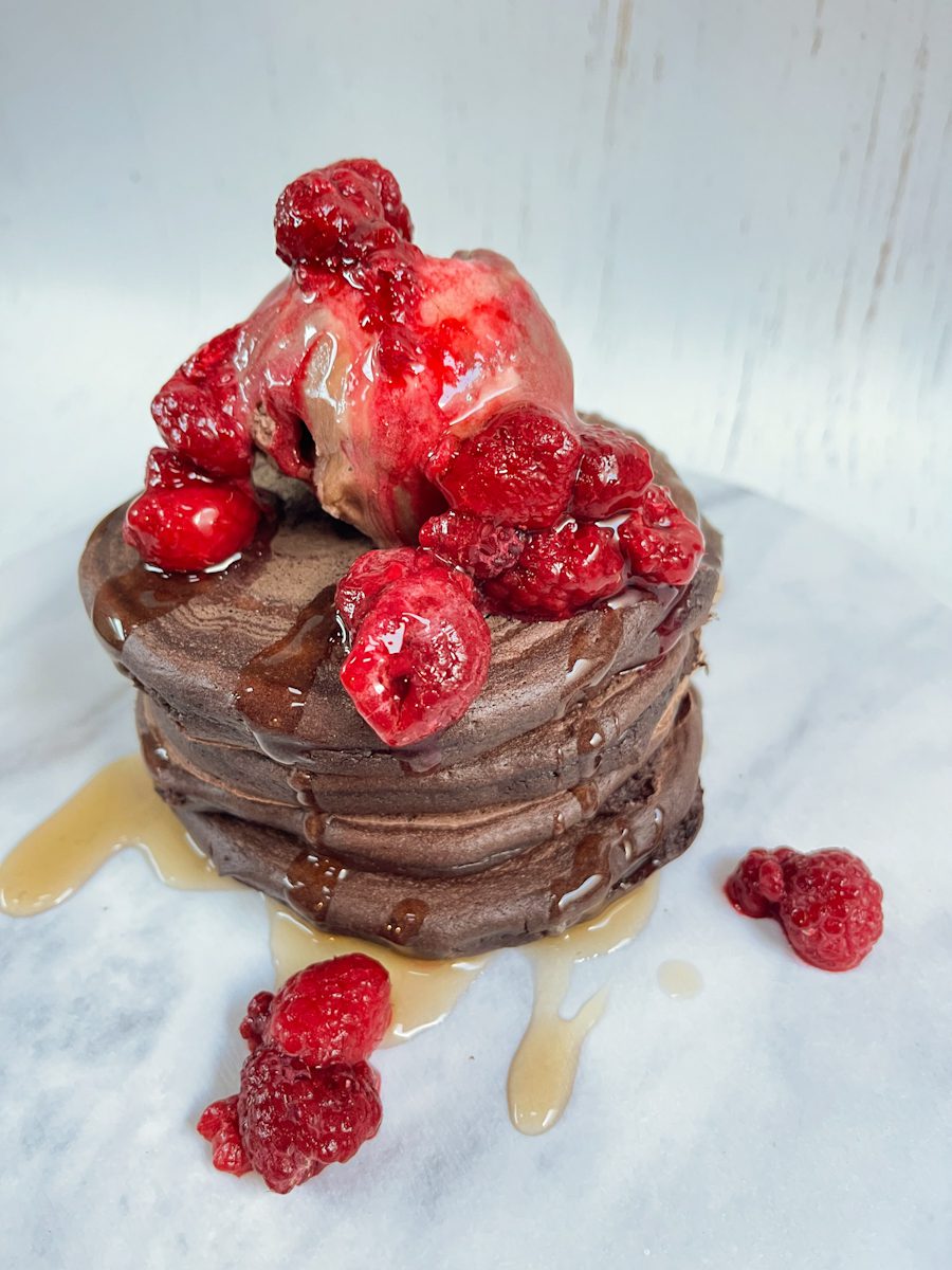 Twisted Healthy Treats Frozen Yoghurt Chocolate Cookie Protein pancakes