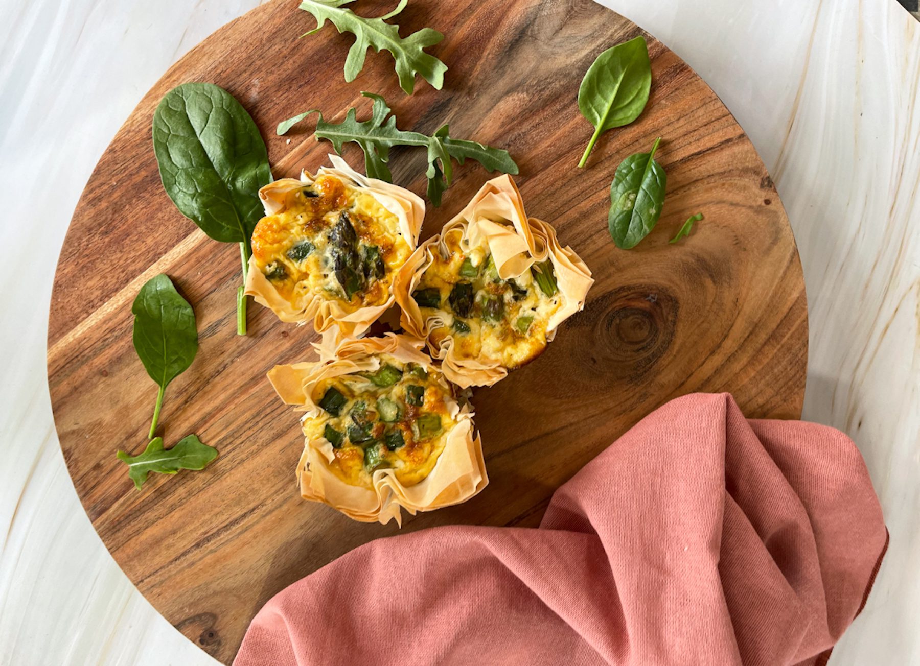 Asparagus and Feta Filo Cups Healthy Summer Snack