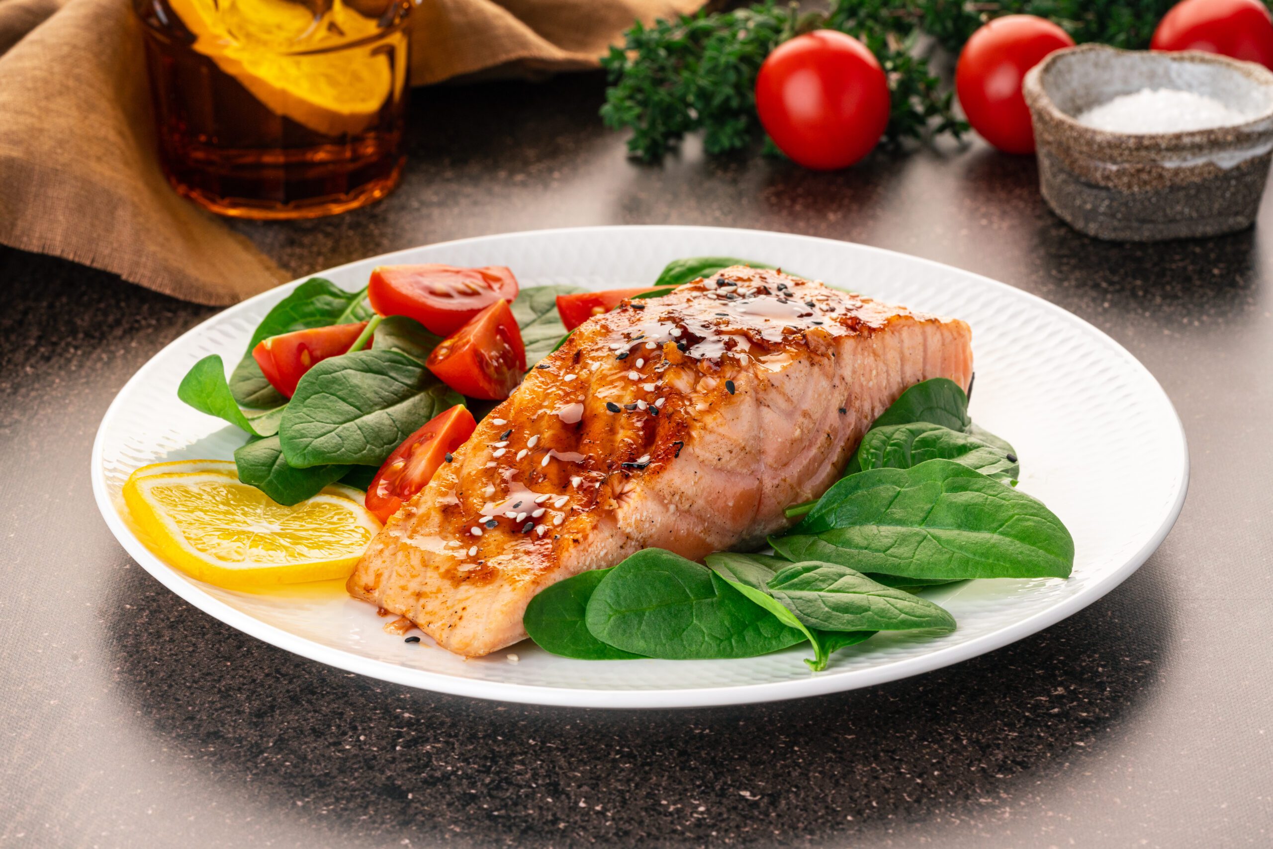 Salmon is just one great source of protein.