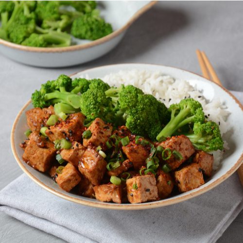 Japanese Teriyaki Tofu & Rice